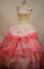 Sweet Ball gown One Shoulder Neck  Floor-length Quinceanera Dress Style LZ42473