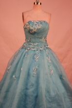 Sweet Ball gown Strapless Floor-Length Quinceanera Dresses Style FA-Y-126