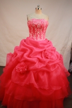 Sweet Ball gown Strapless Floor-Length Quinceanera Dresses Style FA-Y-135