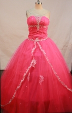 Sweet Ball gown Strapless Floor-Length Quinceanera Dresses Style FA-Y-136