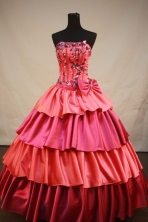 Sweet Ball gown Strapless Floor-Length Quinceanera Dresses Style FA-Y-155