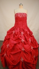 Sweet Ball gown Strapless Floor-Length Quinceanera Dresses Style FA-Y-157
