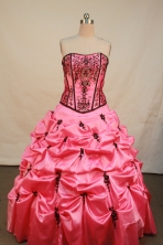 Sweet Ball gown Strapless Floor-length Quinceanera Dresses Style FA-C-106