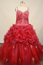 Sweet Ball gown StrapsFloor-length Quinceanera Dresses Appliques with Beading Style FA-Y-0090