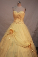 Sweet Ball gown Sweetheart Floor-length Quinceanera Dresses Appliques with Beading Style FA-Y-0029