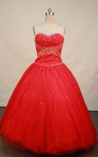 Sweet Ball gown Sweetheart Floor-length Quinceanera Dresses Sequins Style FA-Y-0055