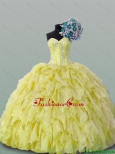 2015 Luxurious Quinceanera Dresses with Beading and Ruffles SWQD015-8FOR