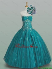 2016 Summer Top Seller Strapless Beaded Quinceanera Prom Dresses with Appliques SWQD005-3FOR