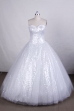 Beautiful A-line Sweetheart Floor-length Quinceanera Dresses Sequins Style FA-Z-0045