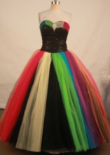 Fashionable Ball Gown Sweetheart Floor-length Colorfull Organza Quinceanera dress Style FA-L-129