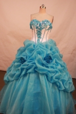Luxurious Ball gown Sweetheart Floor-length Quinceanera Dresses Style X042405