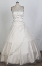 Perfect Ball Gown Strapless Floor-length Quinceanera Dress ZQ12426017