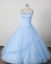 Pretty A-line Sweetheart Floor-length Quinceanera Dresses Appliques with Beading Style FA-Z-0075