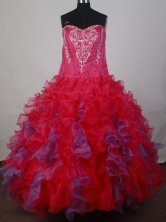 2012 Elegant Ball Gown Strapless Floor-Length Quinceanera Dresses Style JP42639