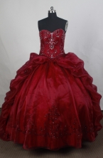 Gorgeous Ball gown Sweetheart Sweep Train Quinceanera Dresses Style FA-W-r11