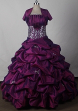 2012 Affordable Ball Gown Strapless Floor-length Qunceanera Dress Style RQDC01