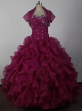 2012 Romantic Ball Gown Sweetheart Floor-length Qunceanera Dress Style RQDC015
