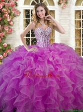 New Style Ruffled and Beaded Sweet 16 Dress in Lilac YSQD003-2FOR