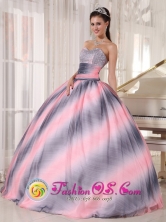 2013 Patzun Guatemala Ombre Color Quinceanera Dress with Sweetheart Beading and Ruch Chiffon Ball Gown in Fall Style PDZYLJ008FOR
