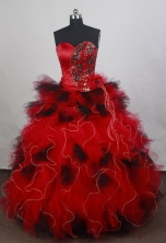 Exquisite Ball gown Sweetheart Floor-length Quinceanera Dresses Style FA-W-r12