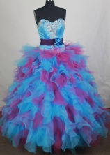 Exquisite Ball gown Sweetheart Floor-length Quinceanera Dresses Style FA-W-r85