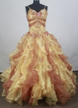 Pretty Ball Gown Straps Floor-length Quinceanera Dress ZQ12426082