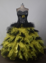 Beauty Ball Gown Sweetheart Floor-length Quincenera Dresses TD260016