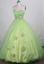 Cheap Ball gown Sweetheart-neck Floor-length Quinceanera Dresses Style FA-W-r59