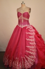 Exclusive Ball Gown Sweetheart Neck Floor-Length Quinceanera Dresses Style X042487
