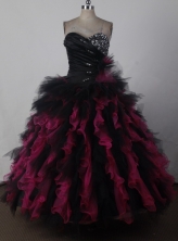 Exquisite Ball Gown Sweetheart Floor-length Quincenera Dresses TD260024
