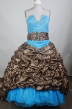 Exquisite Ball Gown V-neck Brush Quincenera Dresses TD260056