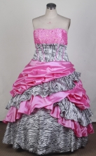 Gorgeous Ball Gown Strapless Floor-length Quinceanera Dress LZ426020