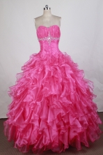 Gorgeous Ball gown Sweetheart-neck Floor-length Quinceanera Dresses Style FA-W-r23
