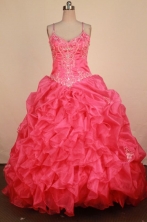 Luxury Ball Gown Straps Floor-Length Quinceanera Dresses TD2478