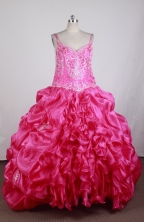 Luxury Ball Gown Straps Floor-length Florid   Quinceanera Dress X0426039