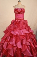 Luxury Ball Gown Sweetheart Floor-length Quinceanera Dresses Appliques Style FA-Z-0332