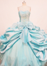 Pretty Ball Gown Sweetheart Floor-length Quinceanera Dresses Appliques Style FA-Z-0287