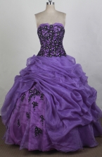 Pretty Ball gown Strapless Floor-length Quinceanera Dresses Style FA-W-r26