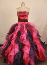 Special ball gown strapless floor-length organza beading multi colors quinceanera dresses FA-X-148