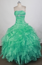 Wonderful Ball gown Strapless Floor-length Quinceanera Dresses Style FA-W-r31