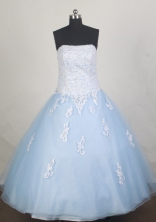 Affordale Ball gown Strapless Floor-length Quinceanera Dresses Style FA-W-r20