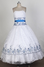 Cheap Ball gown Strapless Floor-length Quinceanera Dresses Style FA-W-r42