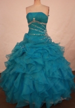 Cute Ball gown Strapless Floor-length Quinceanera Dresses Style FA-W-310