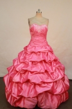 Elegant Ball Gown Sweetheart Floor-length Quinceanera Dresses Appliques Style FA-Z-0216
