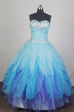 Elegant Ball Gown Sweetheart Neck Sweetheart Neck Baby Blue Quinceanera Dress LZ426058