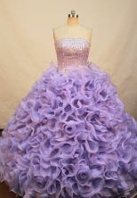 Gorgeous Ball gown Strapless Floor-length Quinceanera Dresses Style FA-W-221
