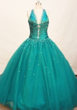 Gorgeous Ball gown V- neck Floor-length Quinceanera Dresses Style FA-W-226