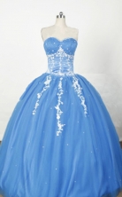 Sweet Ball Gown Sweetheart Floor-length Organza Embroidery Quinceanera dress Style FA-L-042