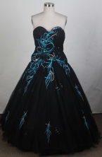 Beautiful Ball gown Sweetheart-neck Floor-length Quinceanera Dresses Style FA-W-r01