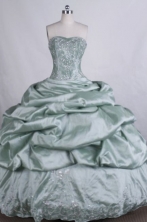 Elegant Ball gown Sweetheart Floor-Length Lime Green Quinceanera Dresses Style FA-Y-119